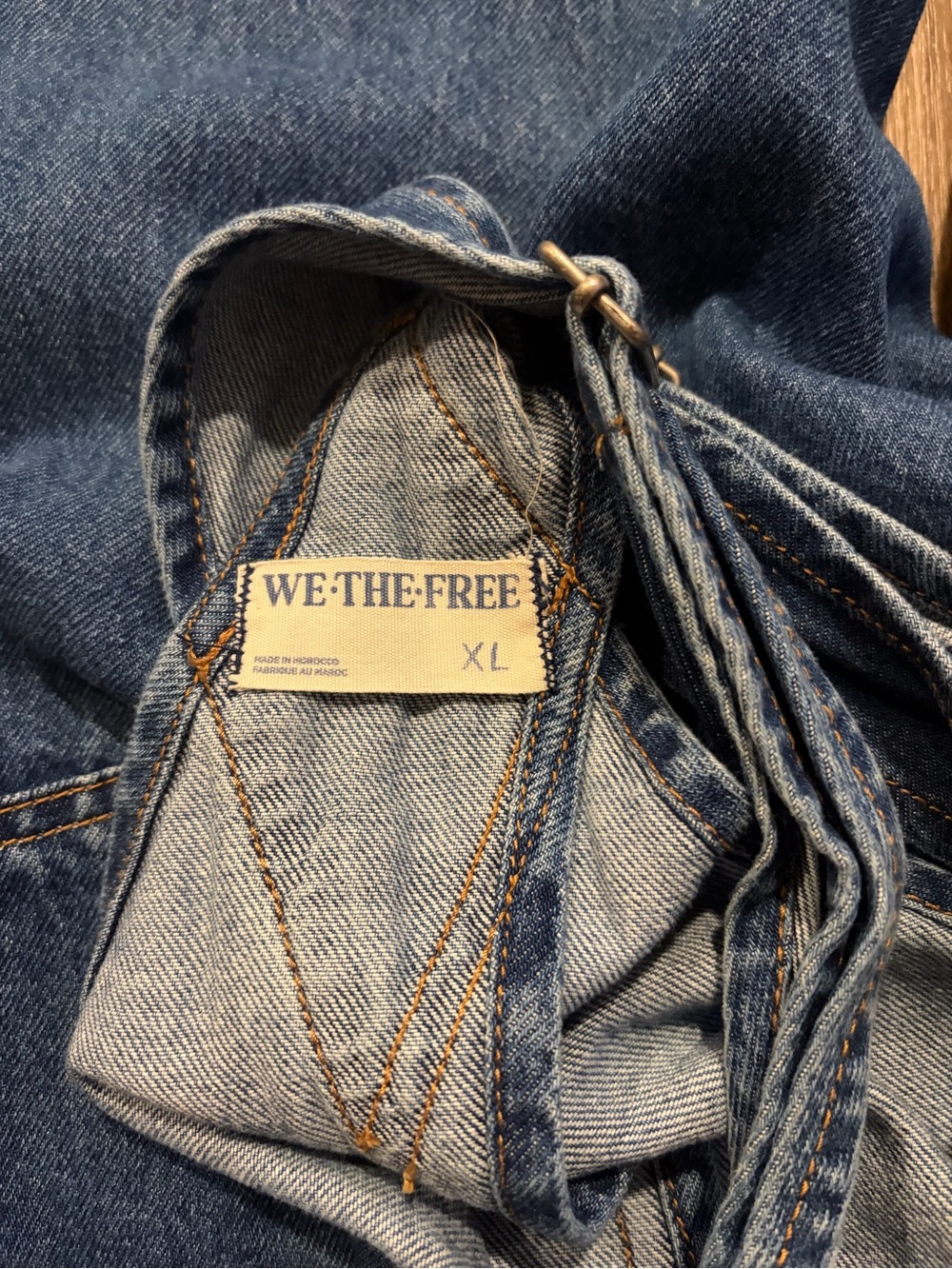 We the Free Ziggy Cotton Denim Overalls in XL - Picture 4 of 14